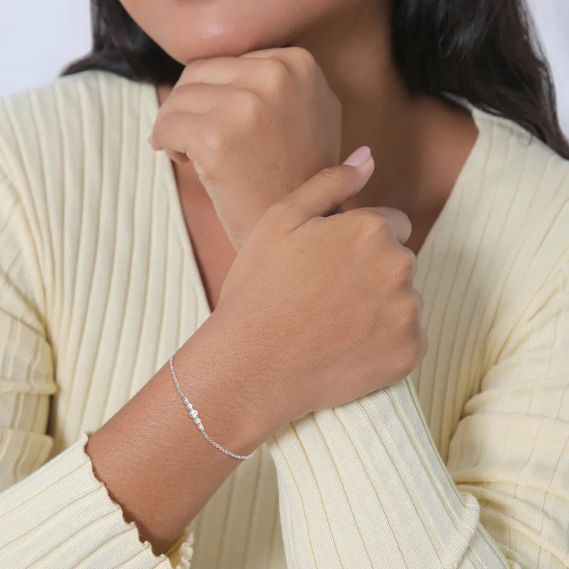 Armband | Zirkonia ( Weiß )