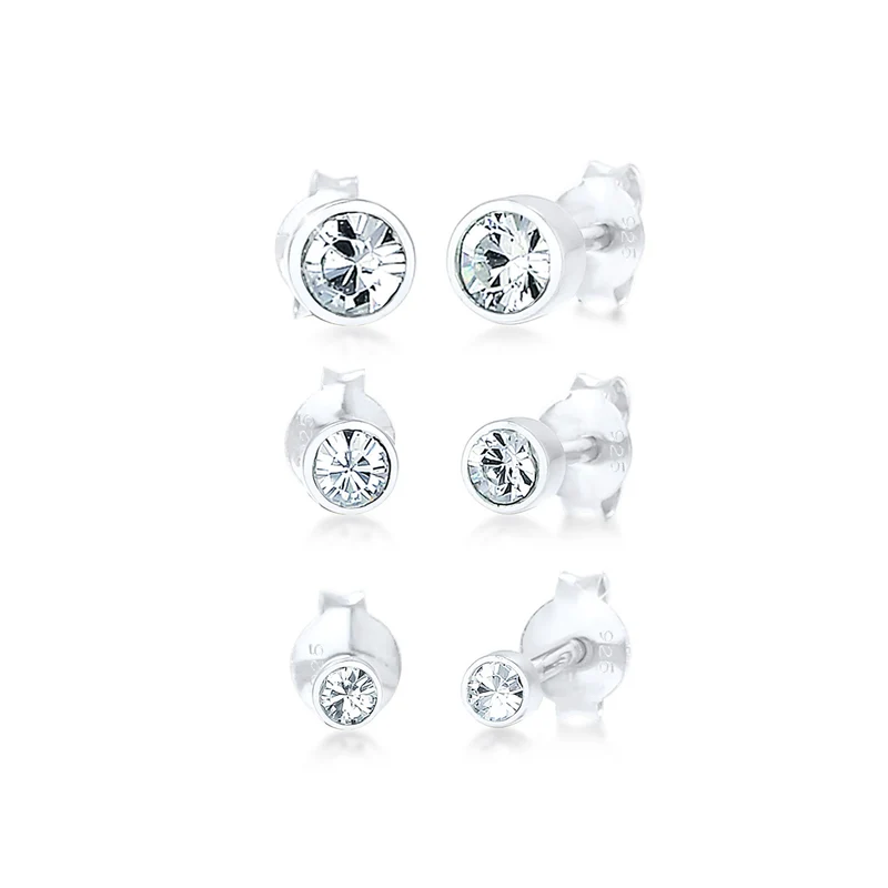 Ohrstecker | Kristall ( Weiß )