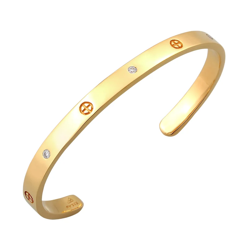 Armreif | Zirkonia (Weiß)