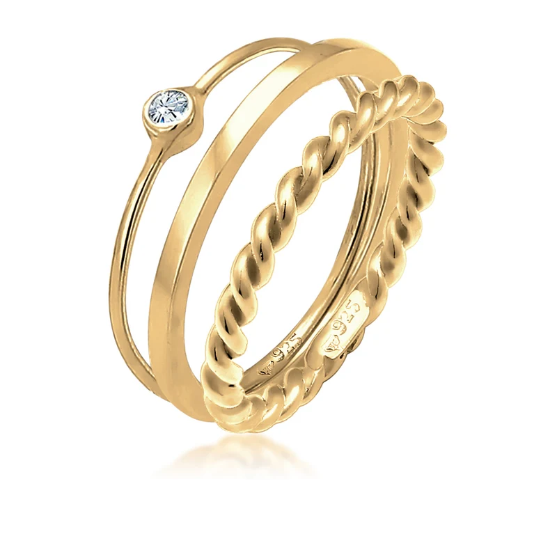 Solitär-Ring | Mit Kristallen von Swarovski® (Weiß)