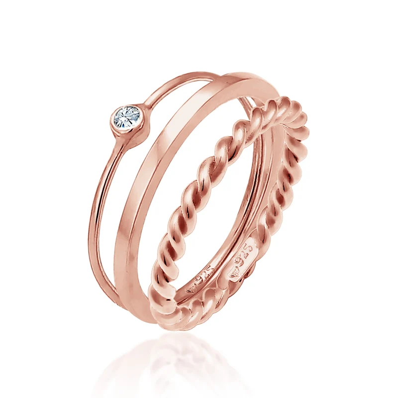 Solitär-Ring | Mit Kristallen von Swarovski® (Weiß)