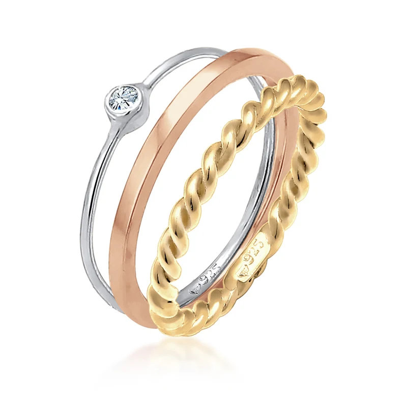 Solitär-Ring | Mit Kristallen von Swarovski® (Weiß)