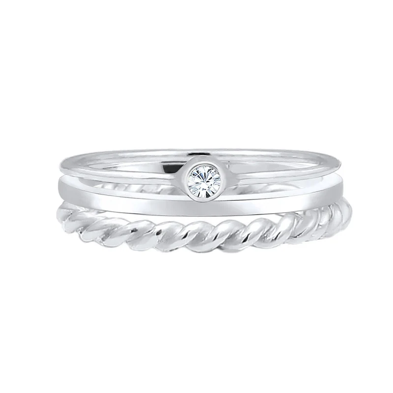 Solitär-Ring | Mit Kristallen von Swarovski® (Weiß)