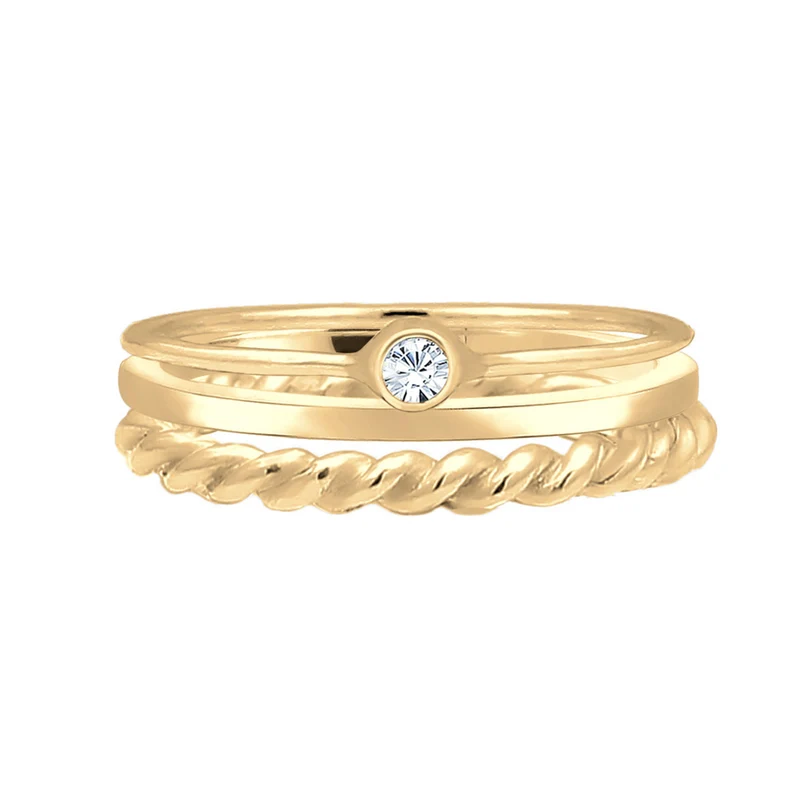 Solitär-Ring | Mit Kristallen von Swarovski® (Weiß)
