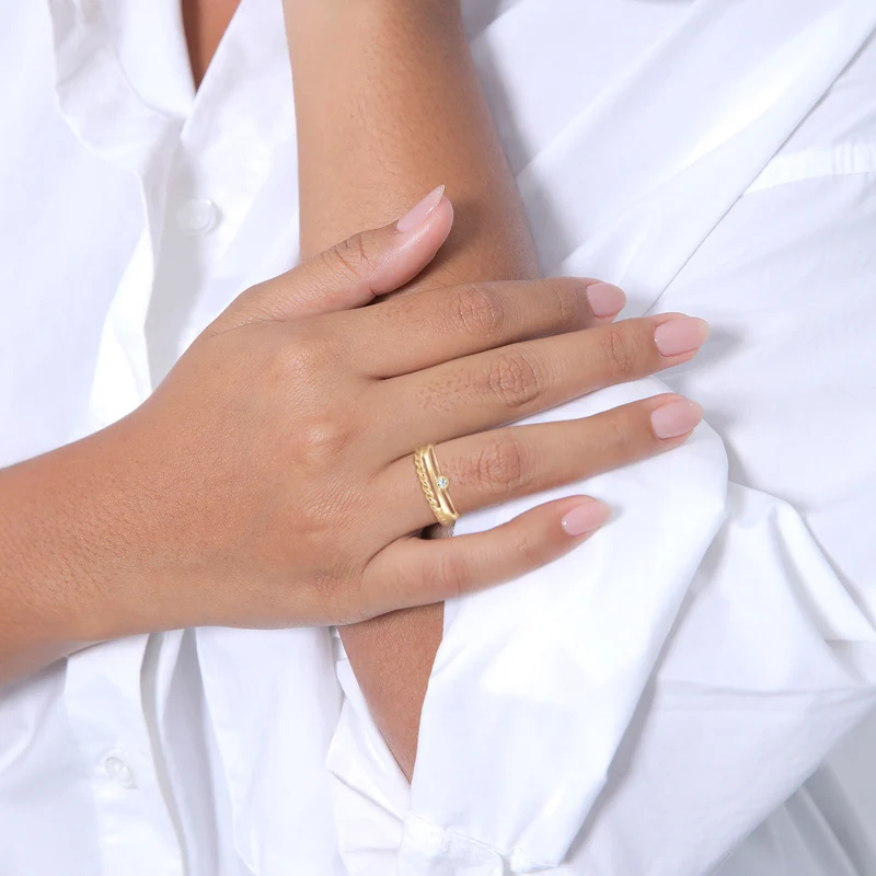 Solitär-Ring | Mit Kristallen von Swarovski® (Weiß)
