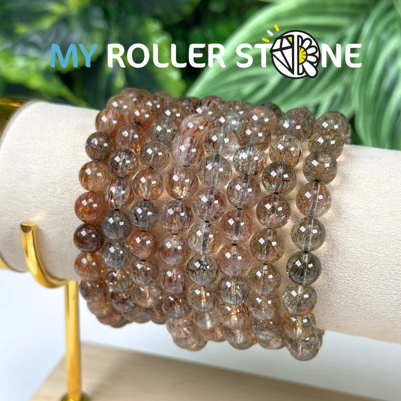 Super 7 schwarzes 5A-Armband