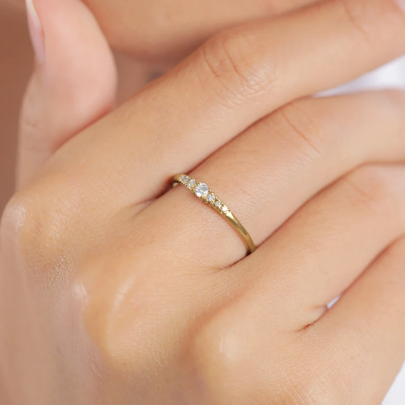 Verlobungsring | Diamant ( Weiß, 0,11 ct )
