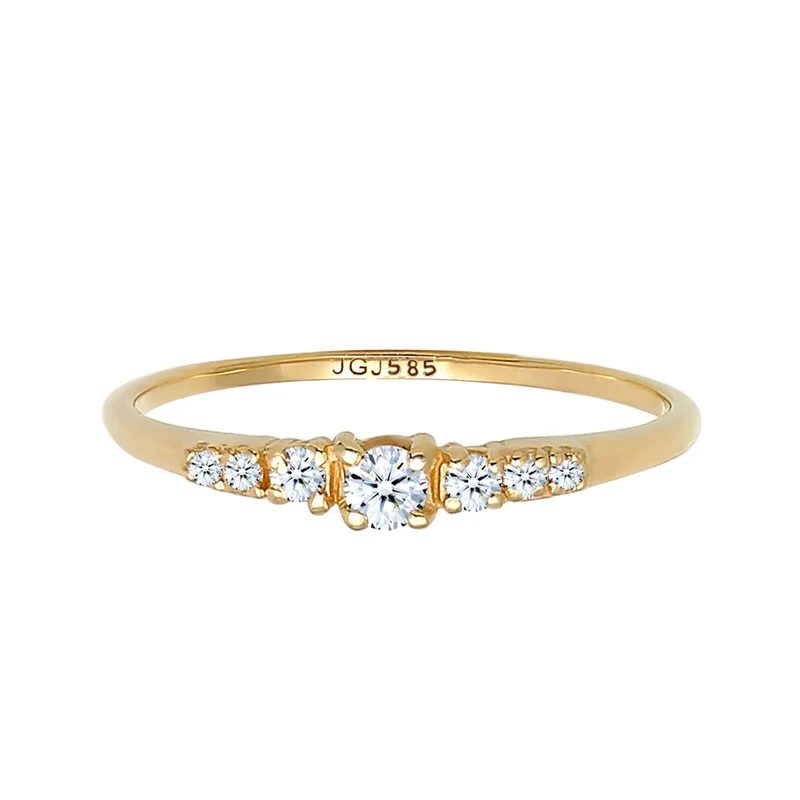 Verlobungsring | Diamant ( Weiß, 0,11 ct )
