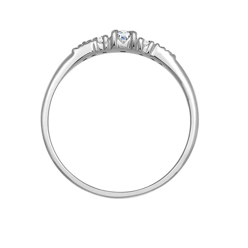 Verlobungsring | Diamant ( Weiß, 0,11 ct )