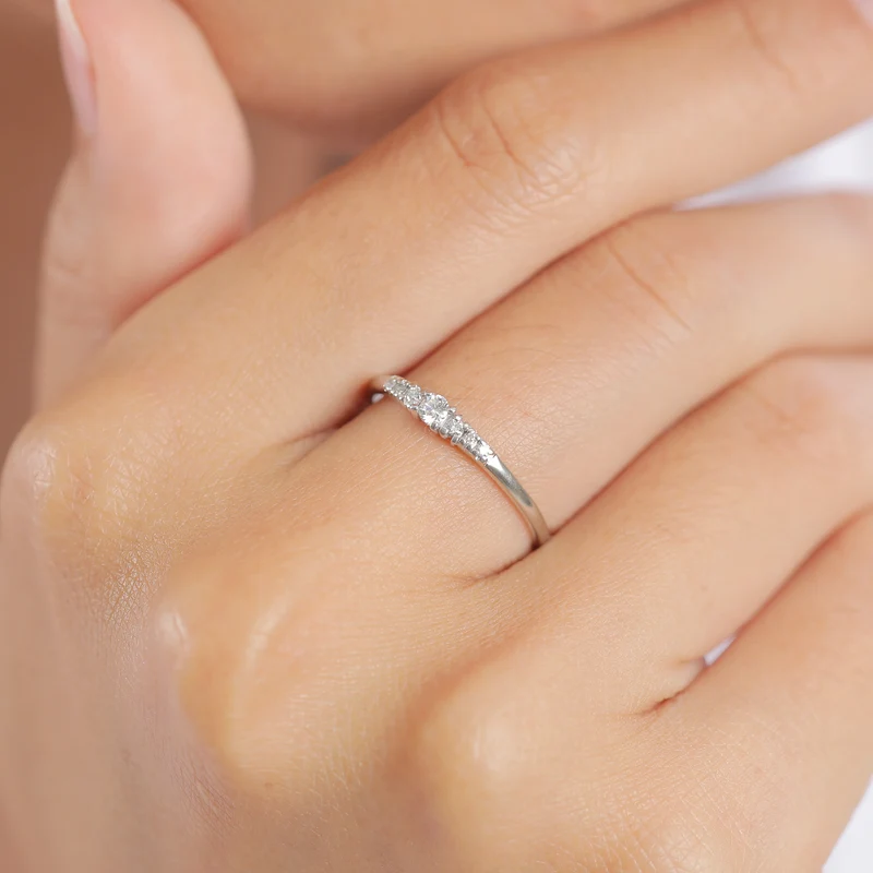 Verlobungsring | Diamant ( Weiß, 0,11 ct )