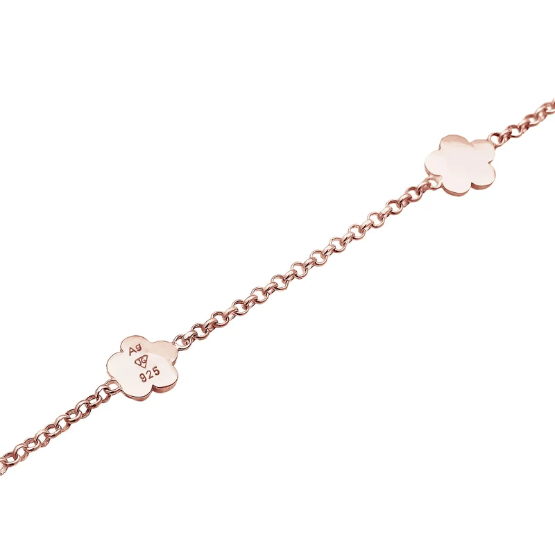 Armband Blume | Kristall ( Rosa )