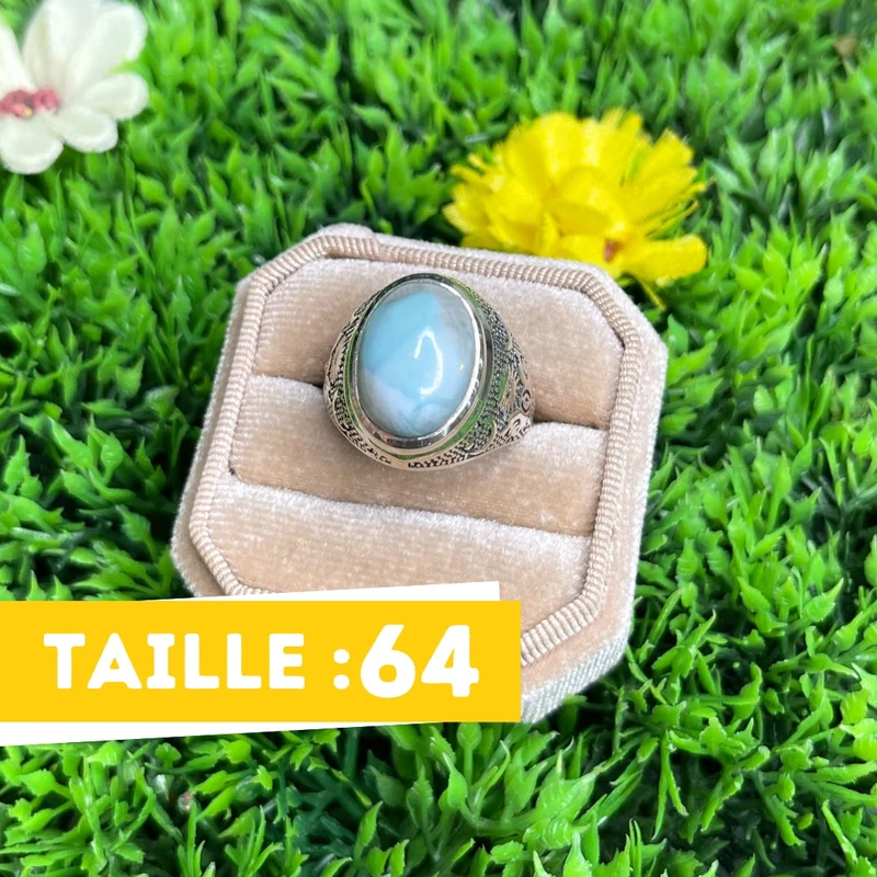 Larimar Astral Silber Siegelring Nr. 1
