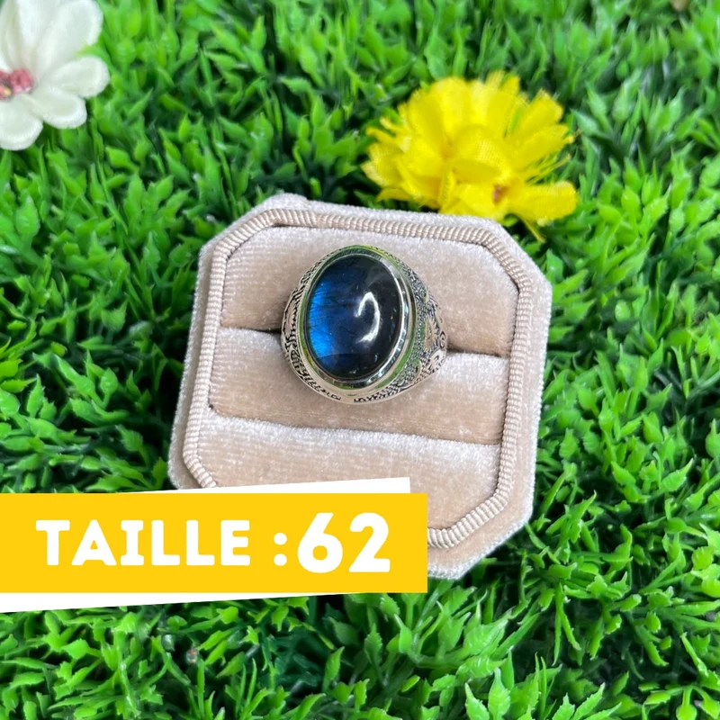 Astral Labradorit Silber Siegelring #2