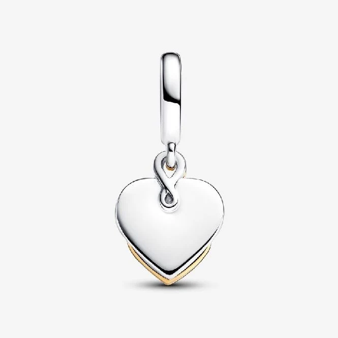 Lab-Grown Diamond Engravable Mum Double Dangle Charms