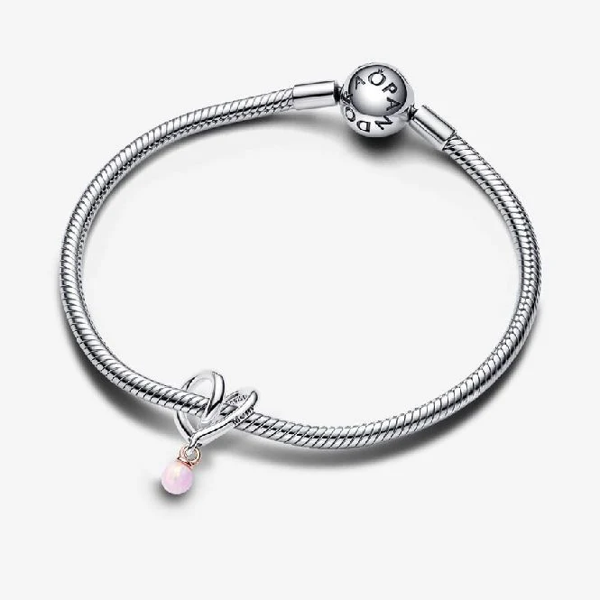 Two-Tone Wrapped Heart Charms