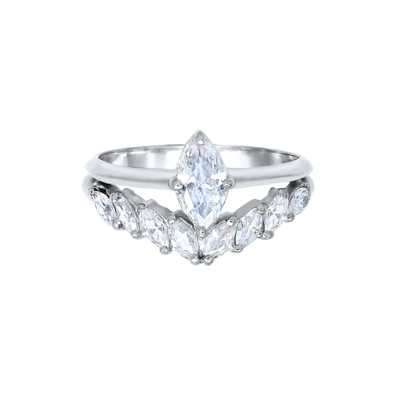 Ring | Zirkonia ( Weiß )