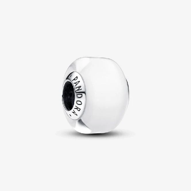 White Mini Murano Glass Charms