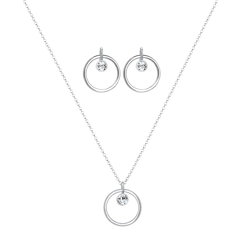 Schmuckset Geo | Kristall ( Weiß )