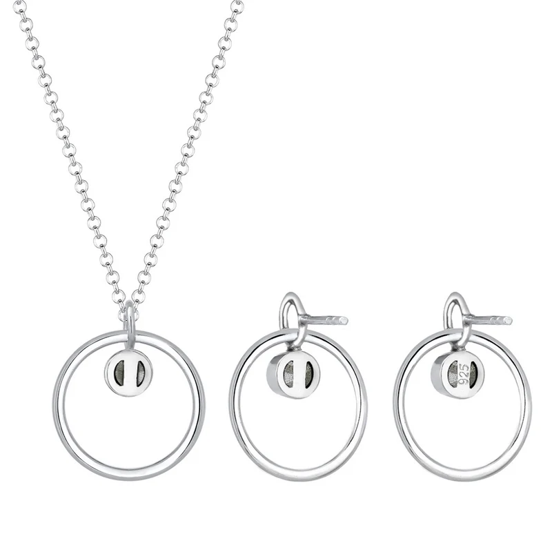 Schmuckset Geo | Kristall ( Weiß )