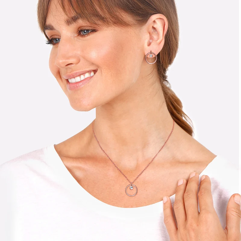 Schmuckset Geo | Kristall ( Weiß )
