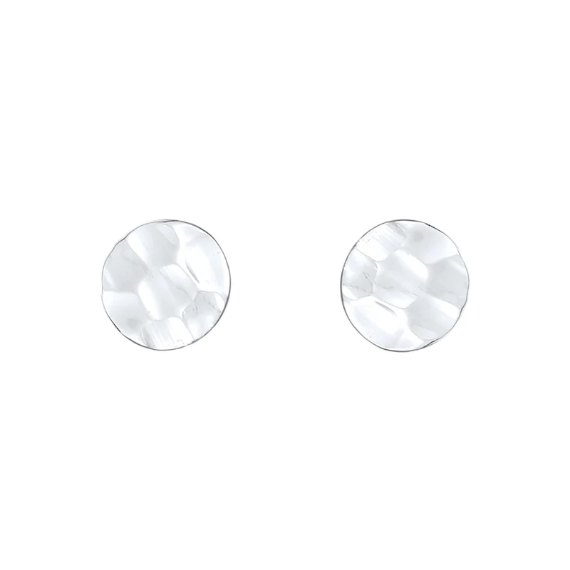 Ohrstecker Kreis Gehämmert