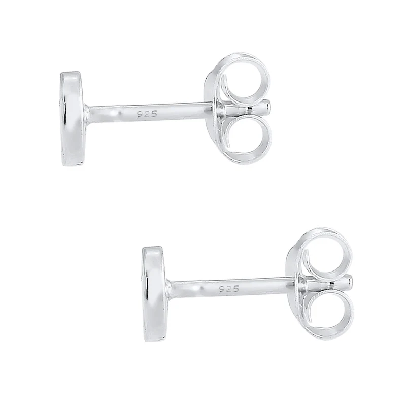 Ohrstecker Kreis Gehämmert