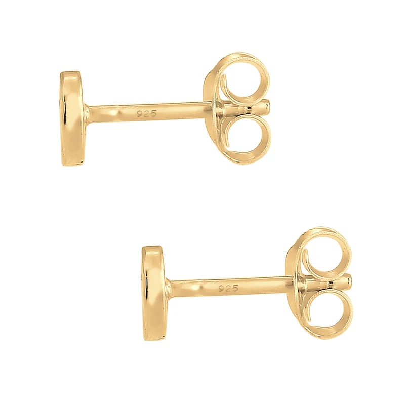 Ohrstecker Kreis Gehämmert