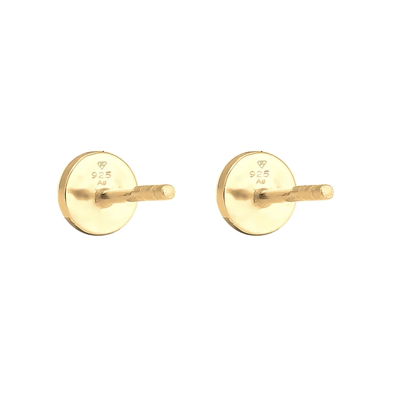 Ohrstecker Kreis Gehämmert