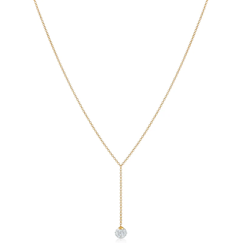Halskette Kugel | Mit Kristallen von Swarovski® (Weiß)