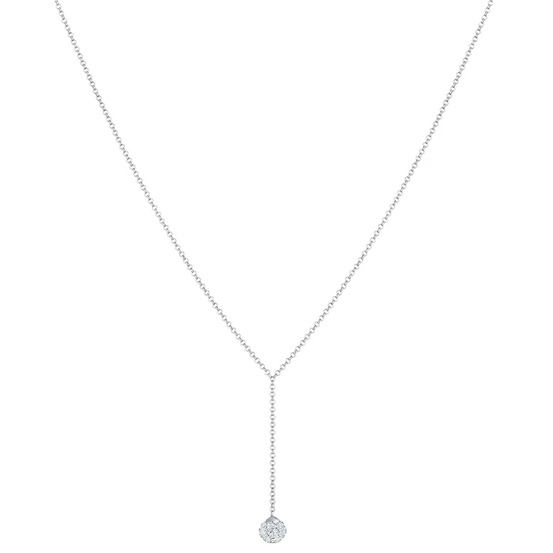 Halskette Kugel | Mit Kristallen von Swarovski® (Weiß)