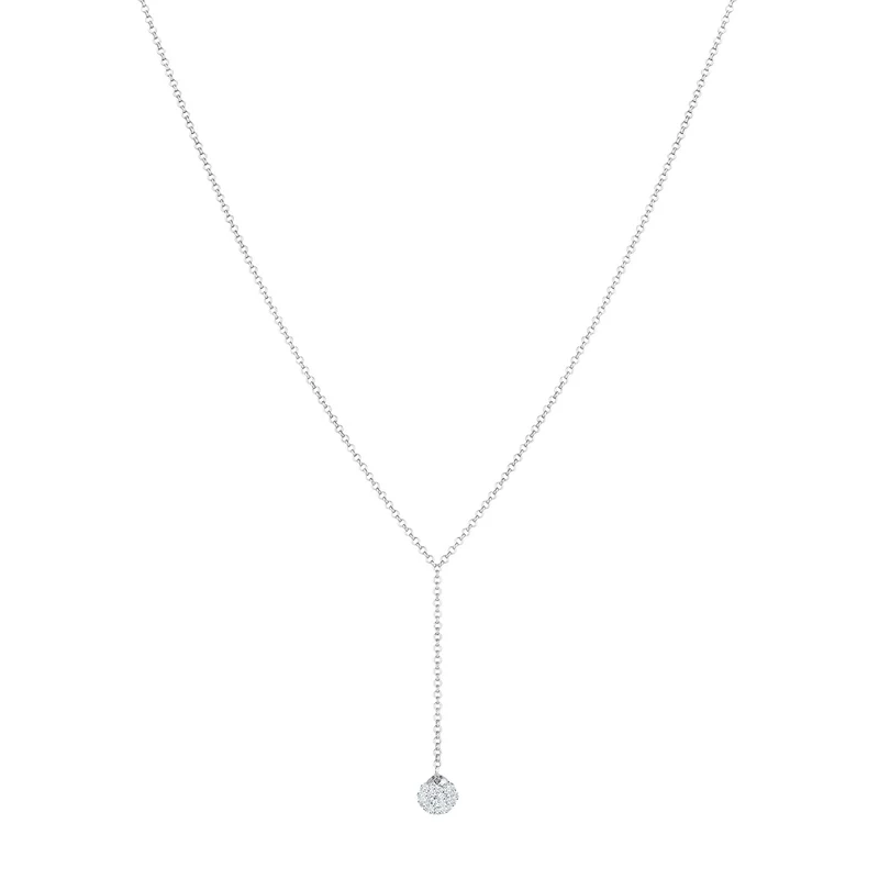 Halskette Kugel | Mit Kristallen von Swarovski® (Weiß)