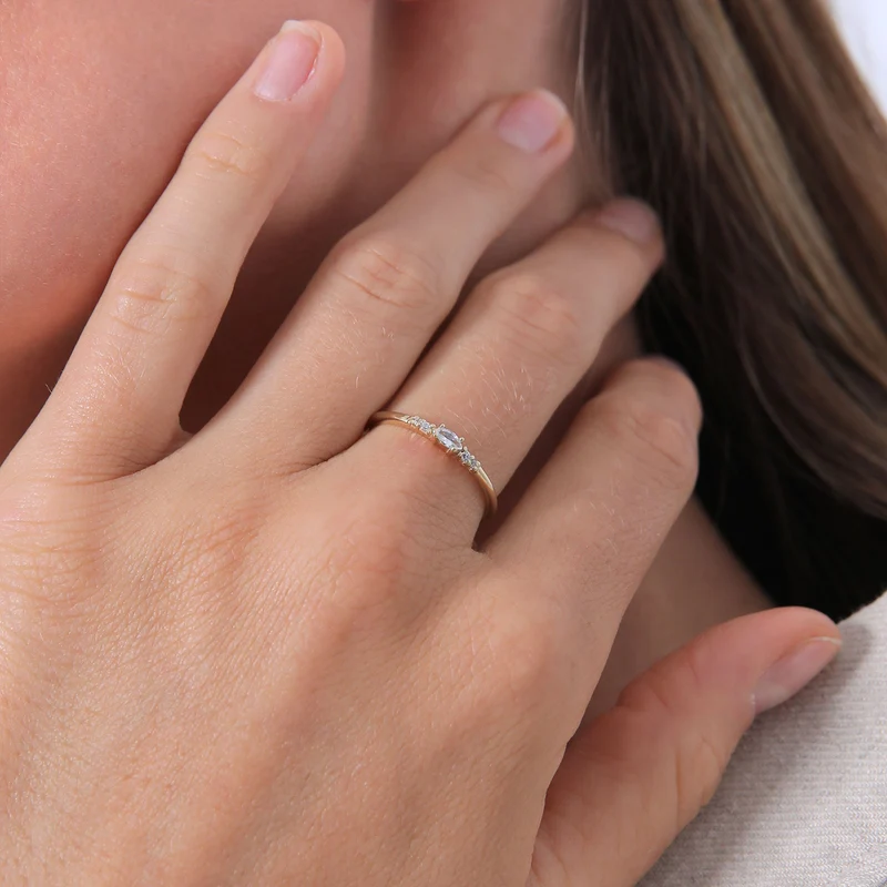 Ring | Zirkonia ( Weiß )