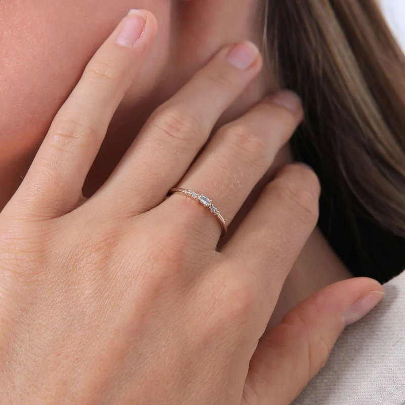 Ring | Zirkonia ( Weiß )