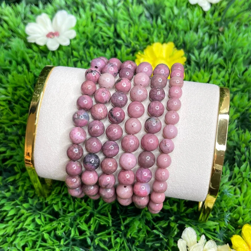 Individuelles Rhodonit-Armband