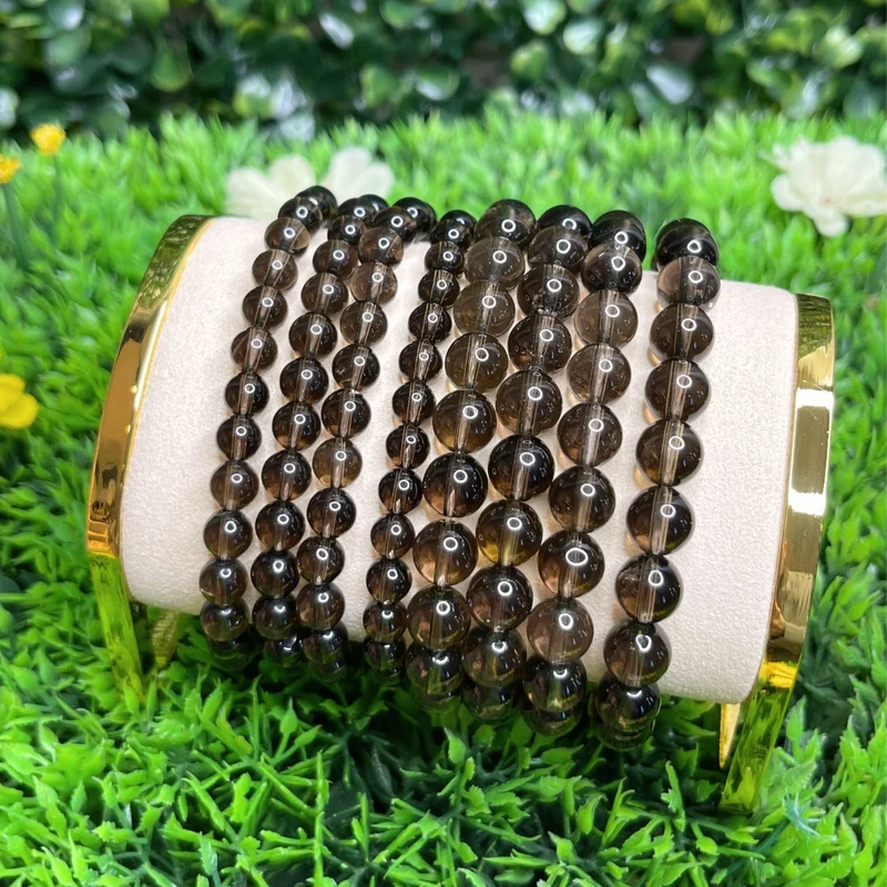 Individuelles Rauchquarz-Armband