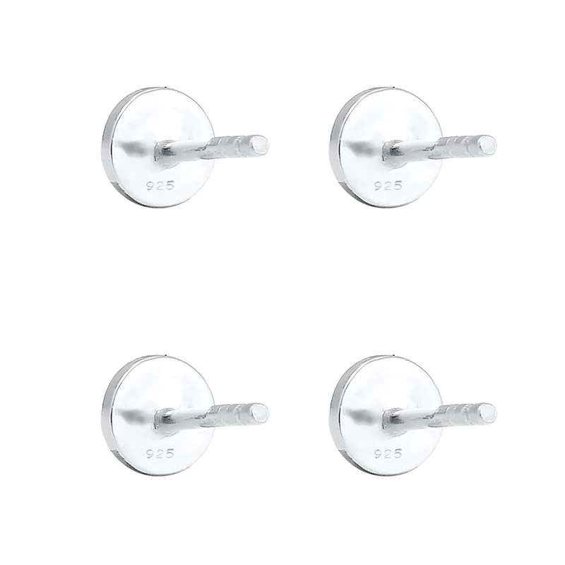 Ohrstecker Set Gehämmert & Glänzend