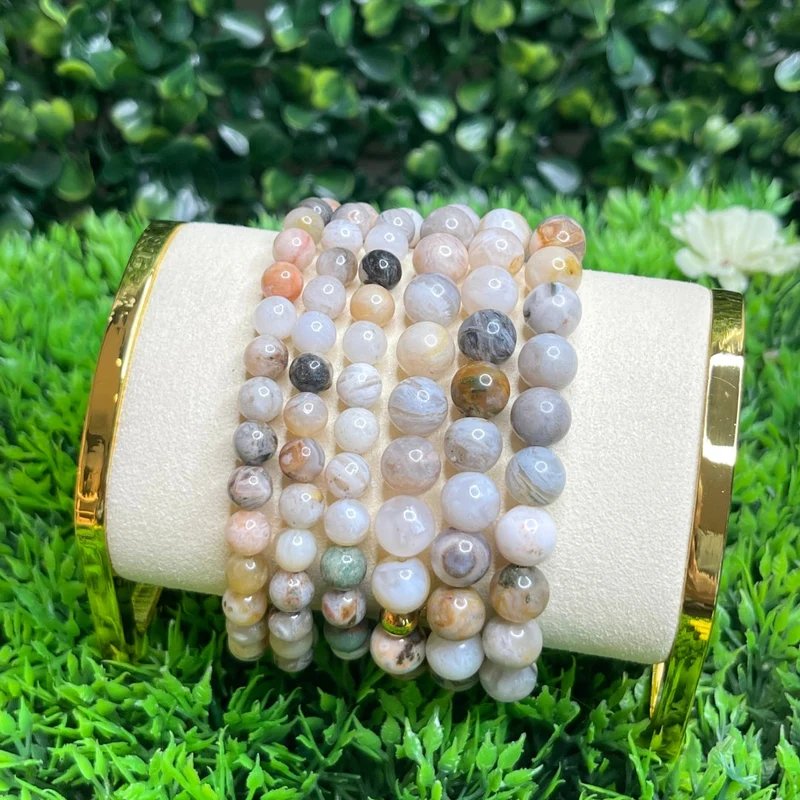 Maßgeschneidertes Achat-Bambus-Armband