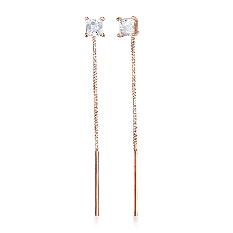 Ohrhänger Ear Chain | Zirkonia ( Weiß )