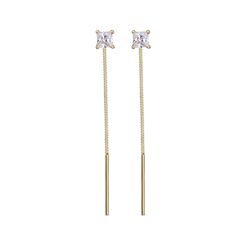 Ohrhänger Ear Chain | Zirkonia ( Weiß )