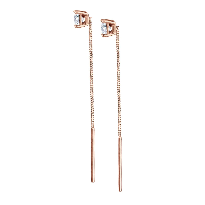Ohrhänger Ear Chain | Zirkonia ( Weiß )