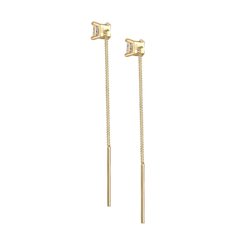 Ohrhänger Ear Chain | Zirkonia ( Weiß )