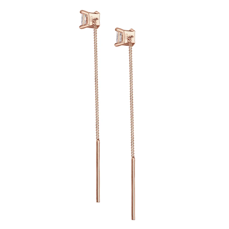 Ohrhänger Ear Chain | Zirkonia ( Weiß )