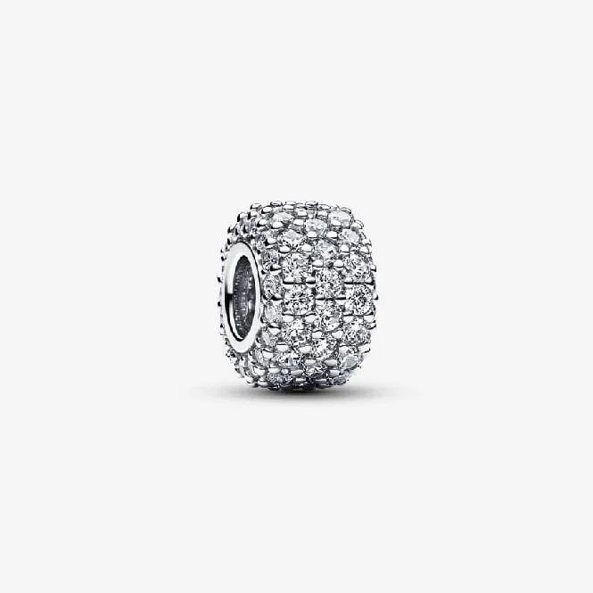 Sparkling Pave Triple-Row Charms