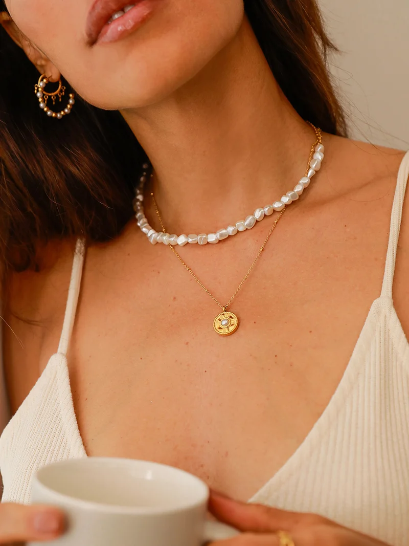 Retro Pearl Kette