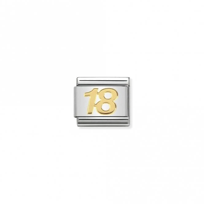 Classic Gold 18 Number Charms