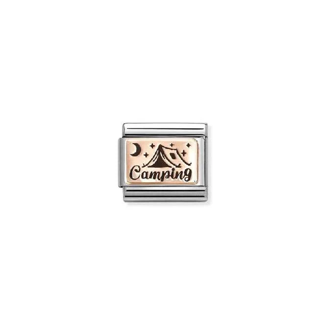 Classic Rose Gold Camping Sports & Hobbies Charms