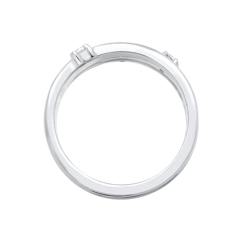 Ring Spirale | Zirkonia ( Weiß )