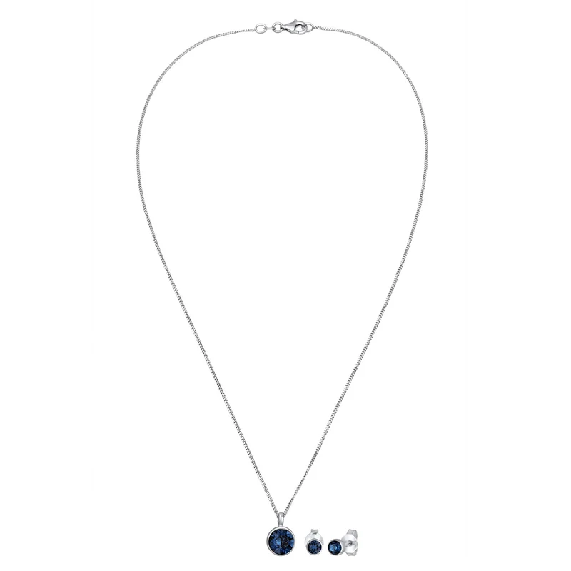 Solitär-Kette | mit Kristallen von Swarovski® (Weiß)