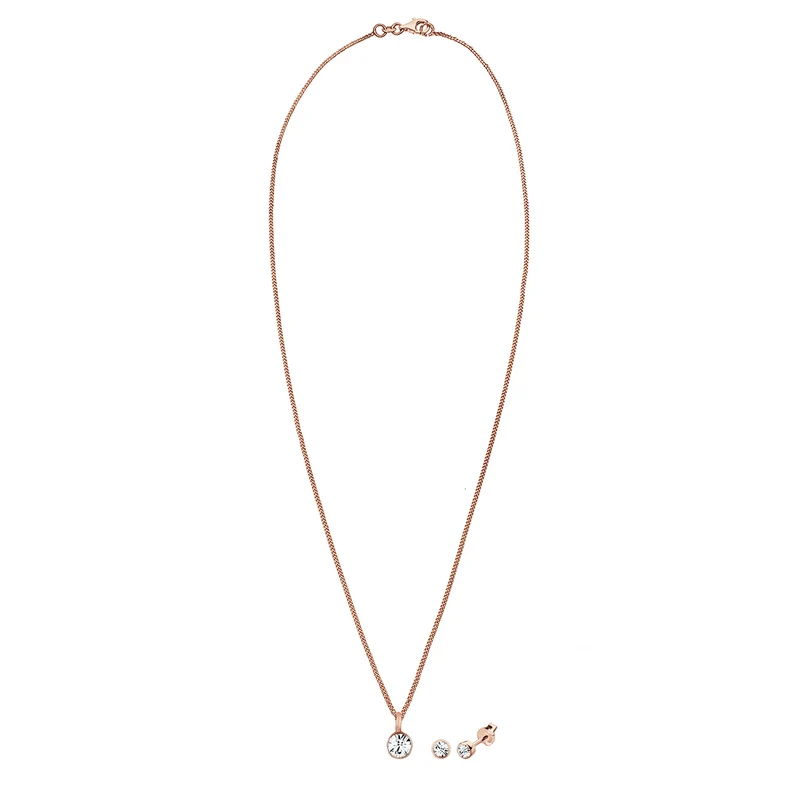 Solitär-Kette | mit Kristallen von Swarovski® (Weiß)