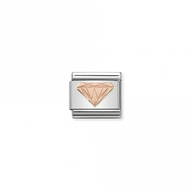 Classic Rose Gold Brilliant Diamond Fashion & Fun Charms